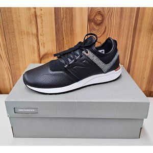 New Balance 247 Black Leather Women's Running Shoes Size 8